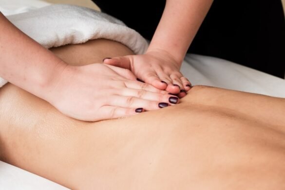 how to massage lower back